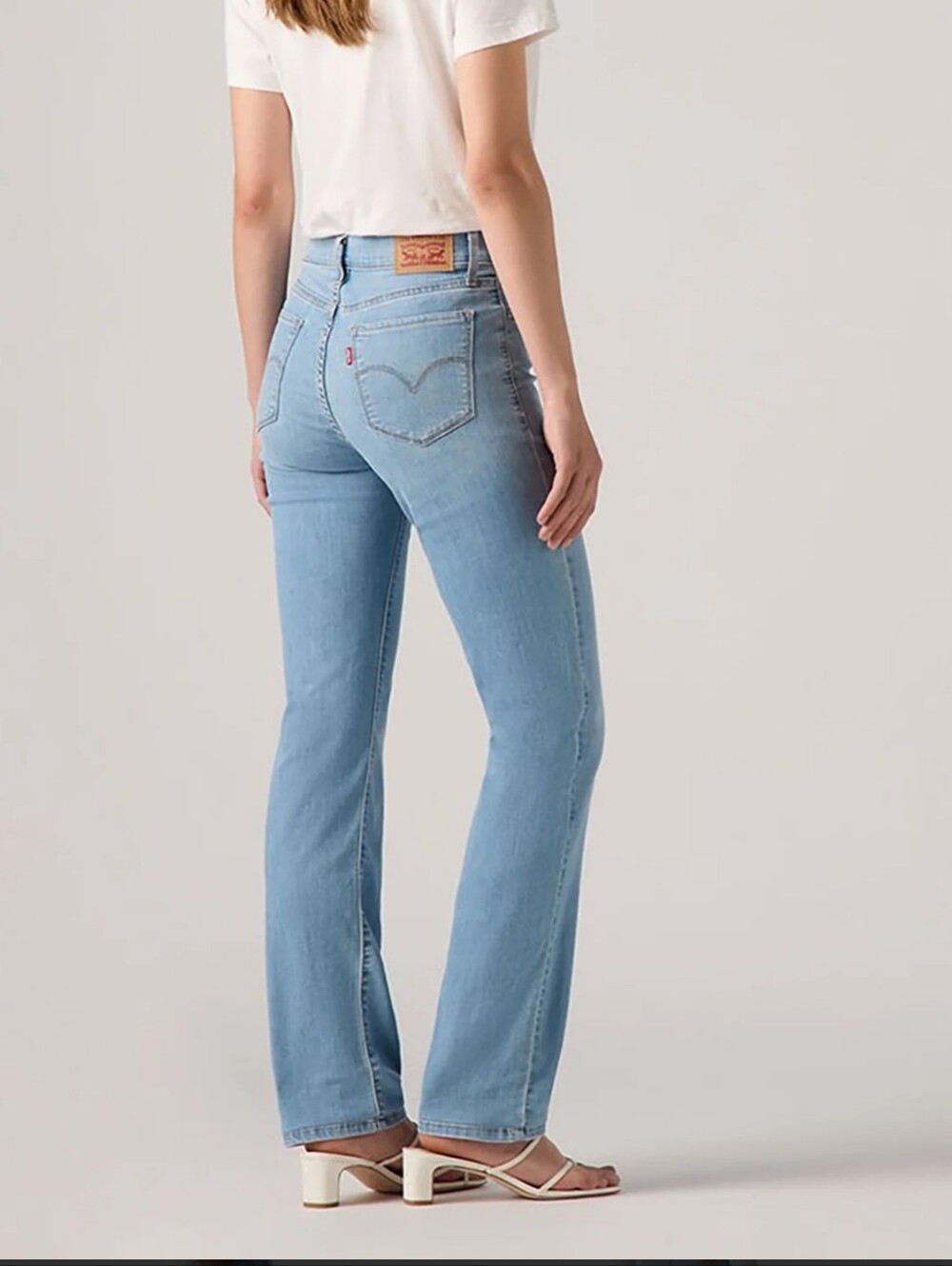 NWT 314 Levi's Shaping Straight Light Blue  Wash Women's Size 33x32 Mid Rise